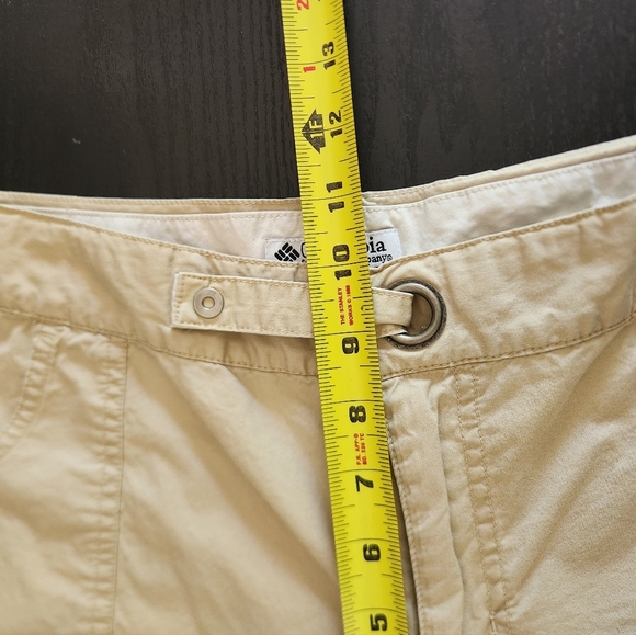 Columbia Beige Mid Rise Hiking Shorts Activewear Summer Travel Cotton Plus 14 - Picture 9 of 12